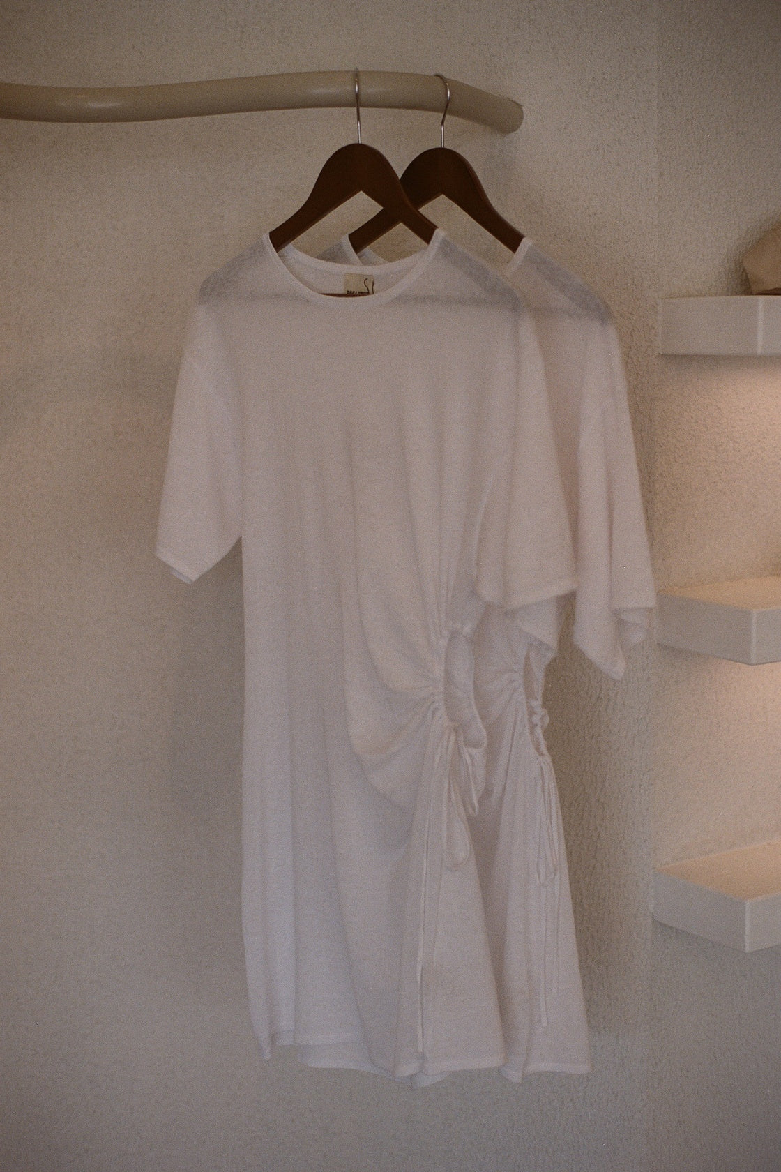 T-shirt Knit Dress // White