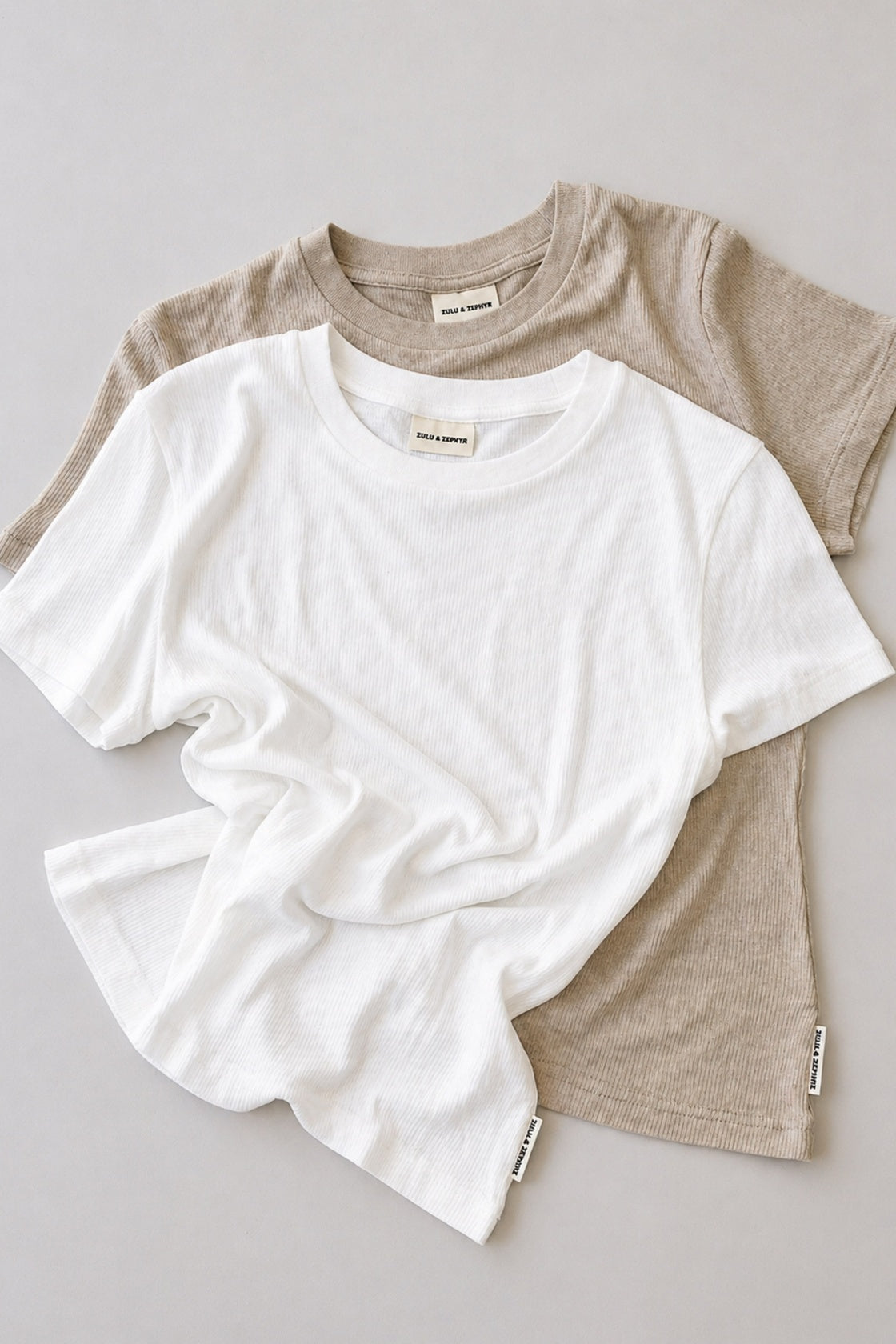 Rib Hemp Jersey T-shirt // White