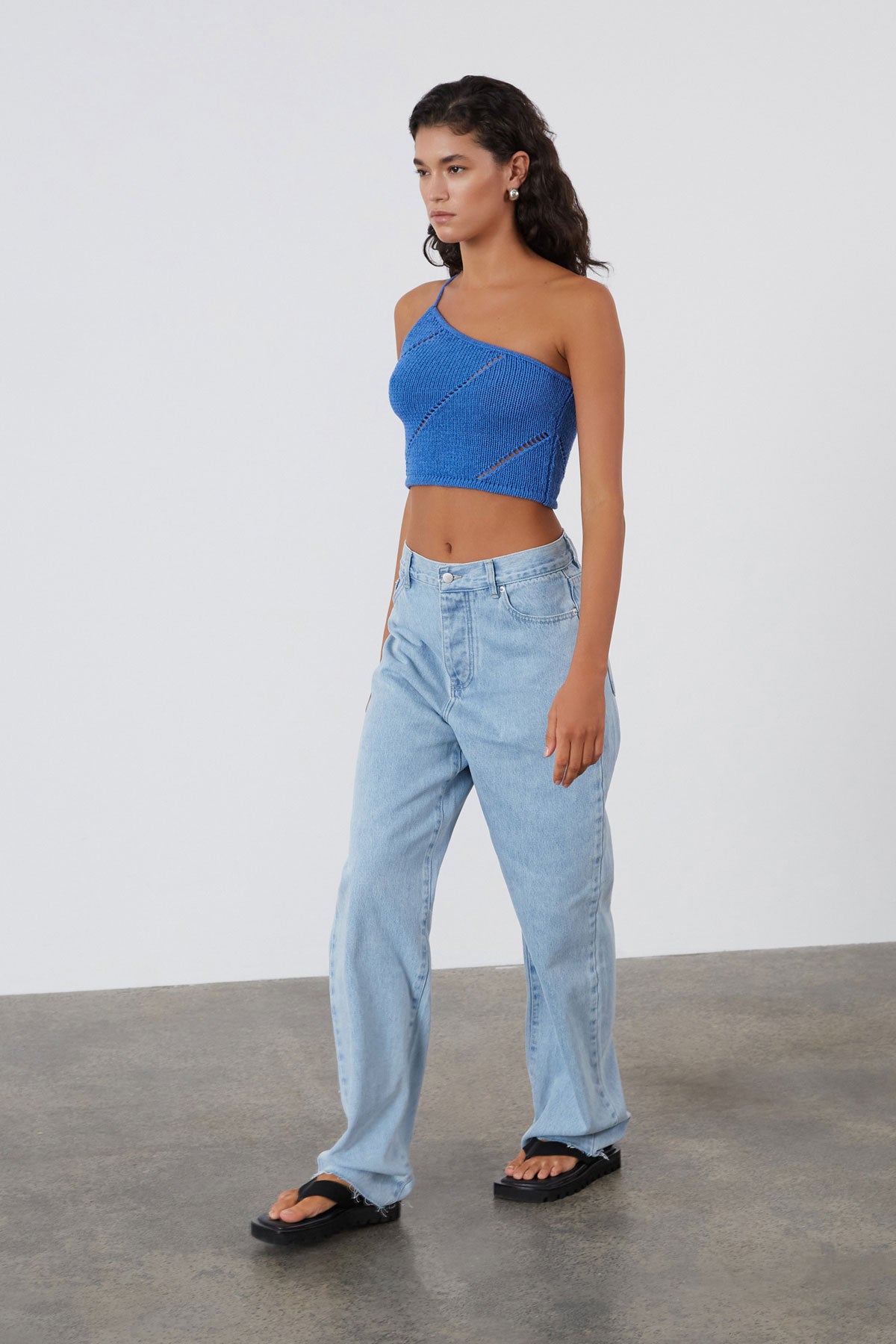 Recycled Cotton Mid Rise Jean // Light Wash