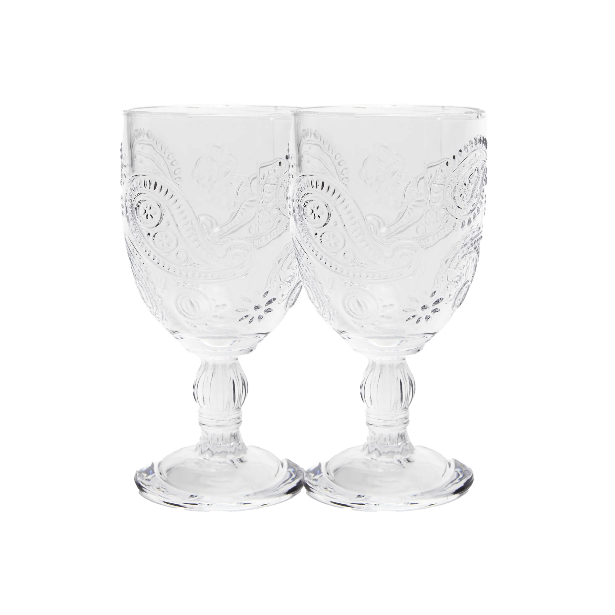 Goblet Set of 2 // Clear