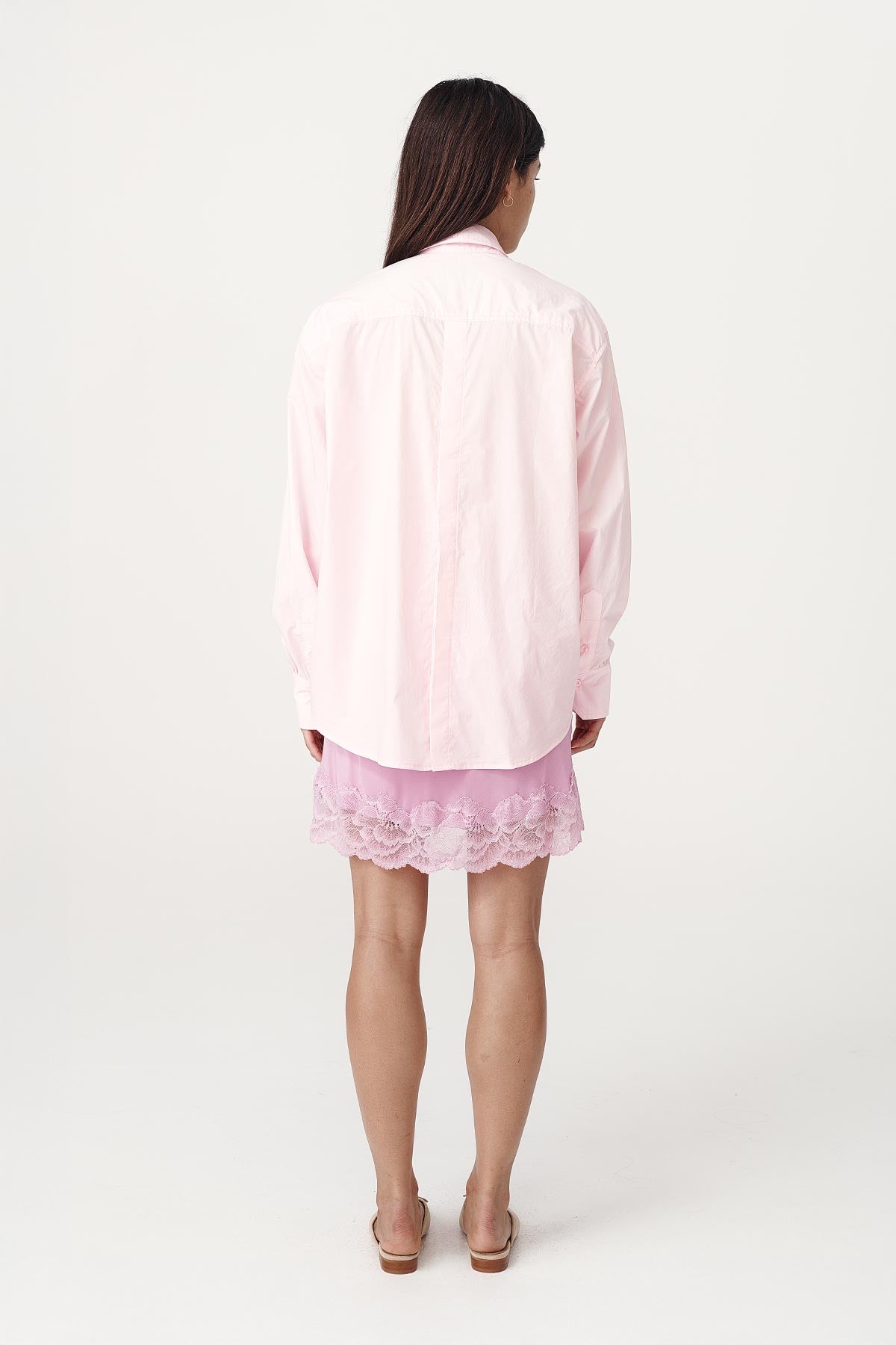 Marina Silk Mini Skirt // Orchid Pink