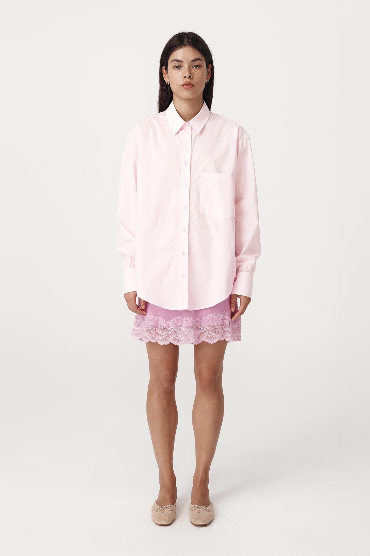 Marina Silk Mini Skirt // Orchid Pink