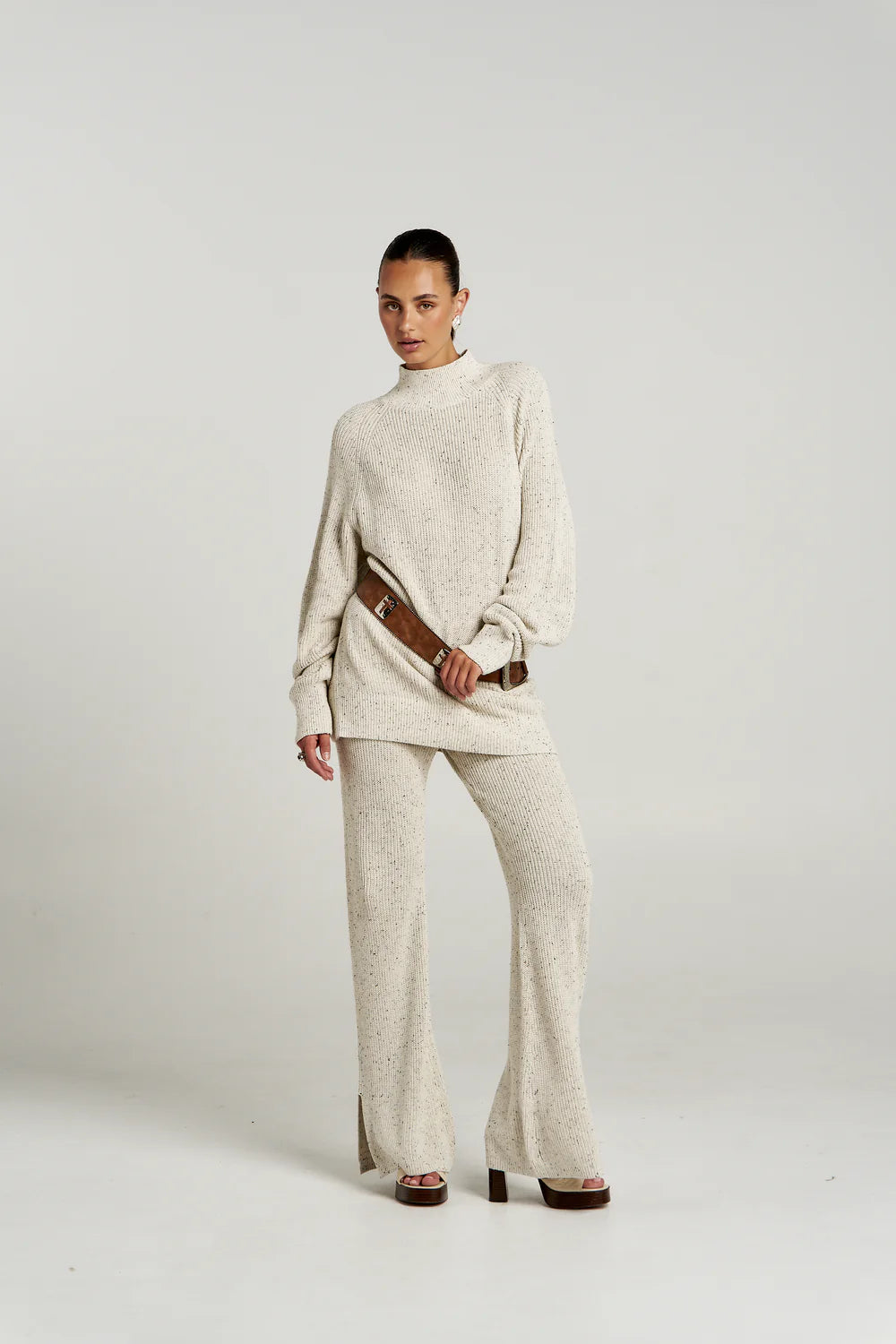 Longline Knit // Oatmeal
