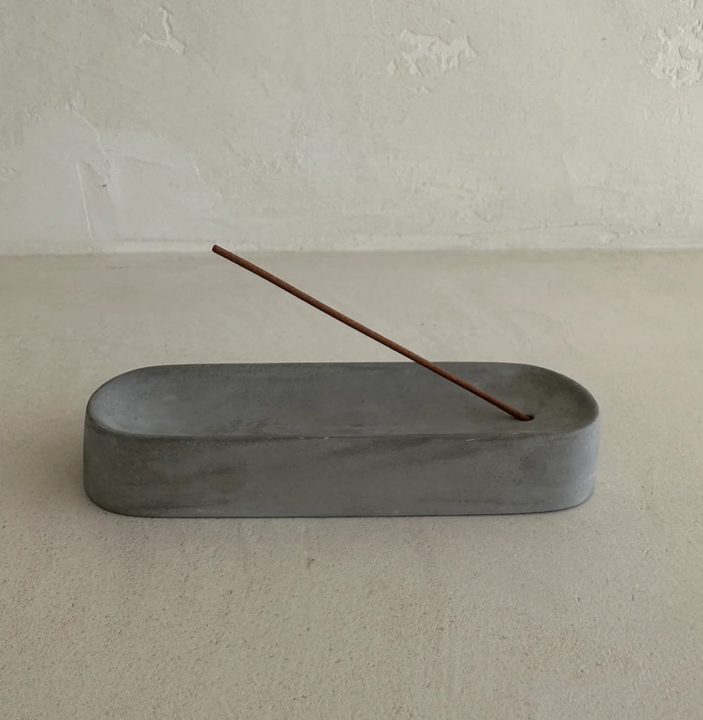 Ceramic Incense Holder // Cement