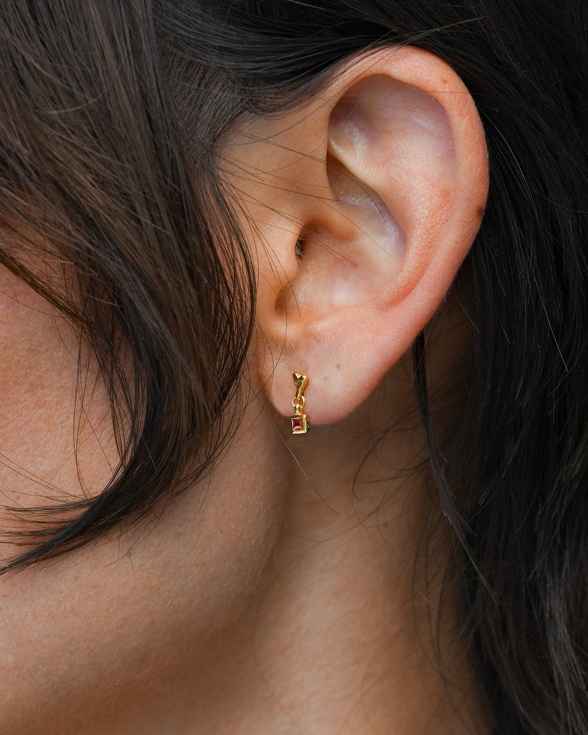 Eros Drop Studs // Gold Vermeil