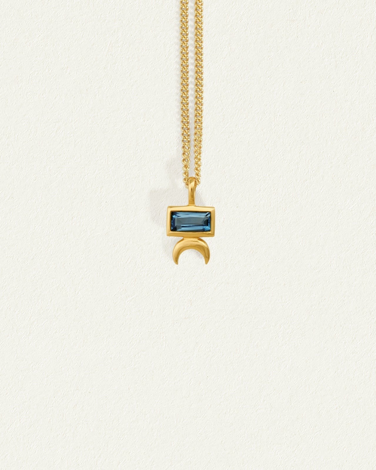 Nima Necklace // Blue Topaz