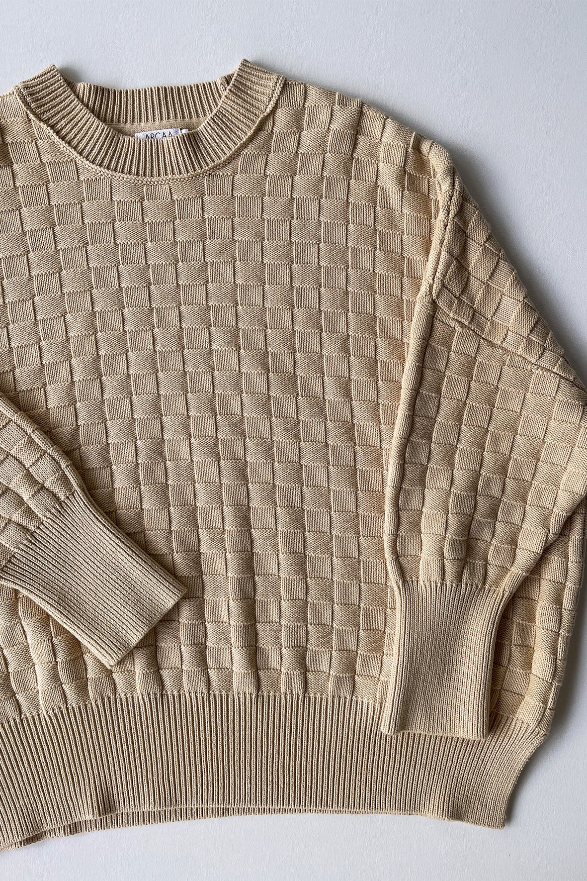 Sierra Organic Knit Sweater // Oat