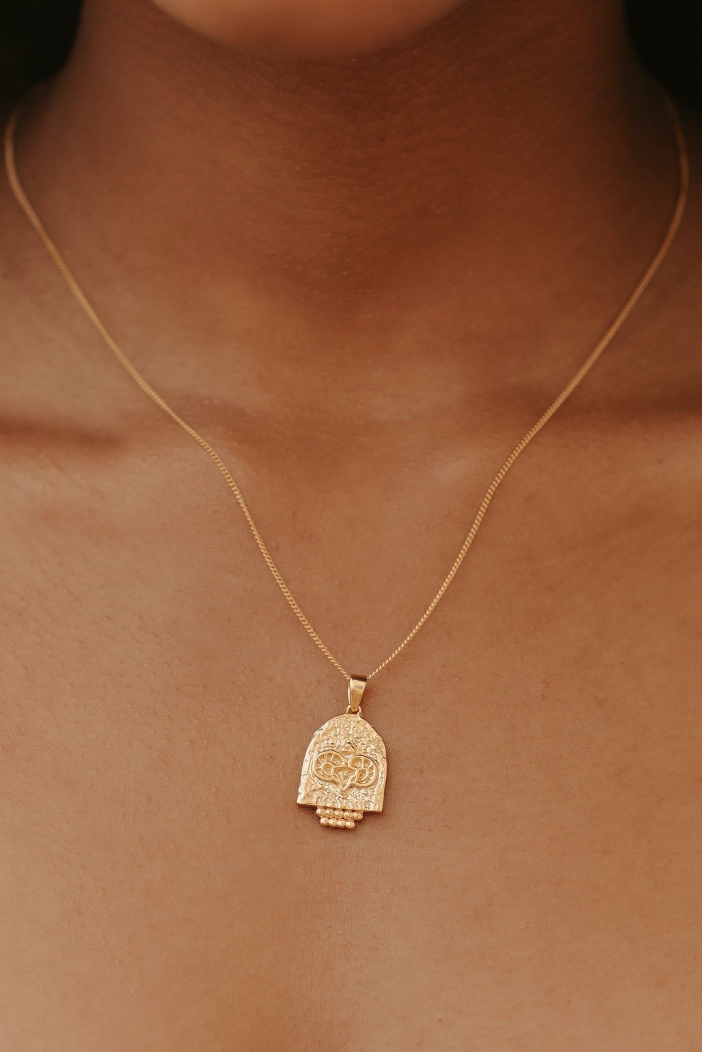Aries Zodiac Necklace // Gold